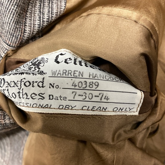 Vintage Wool Neutral Plaid Sportcoat - Picture 5 of 10